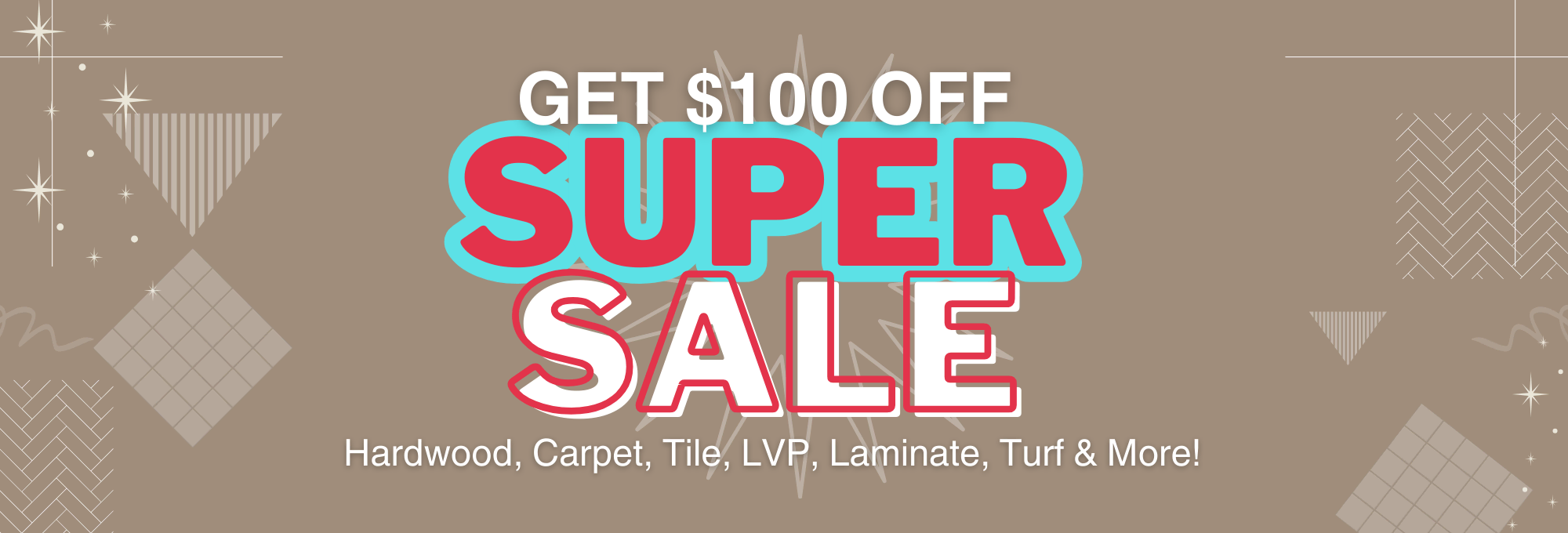 Super Sale on flooring save $100